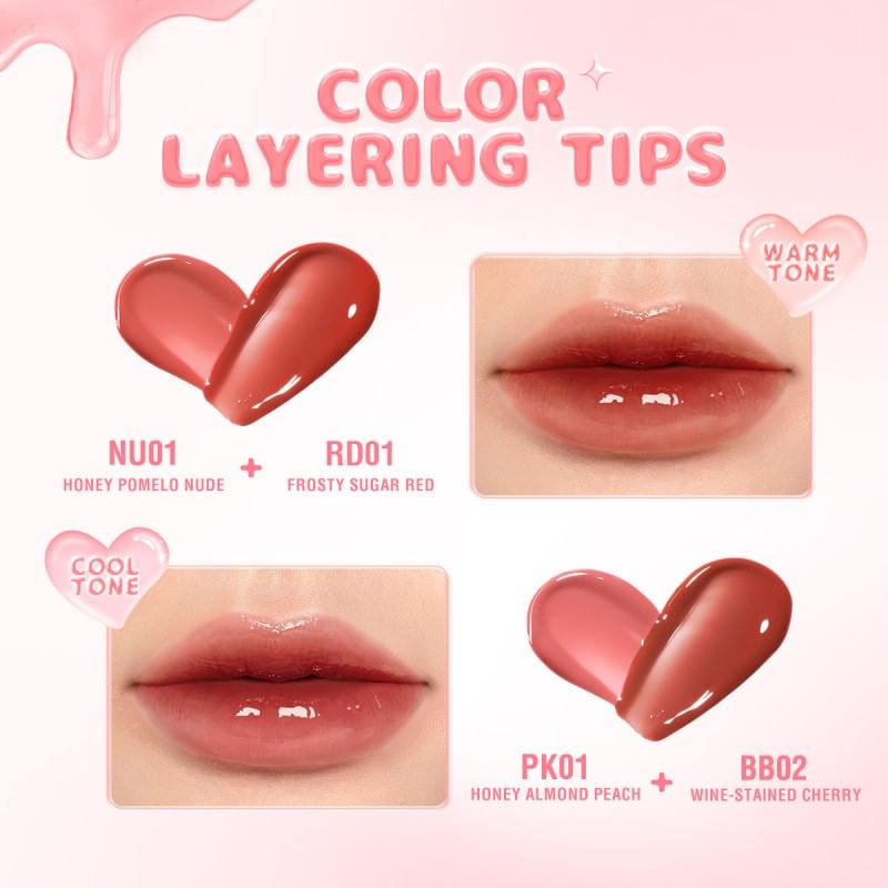 PINKFLASH - Hydraterende lipgloss - 3 kleuren