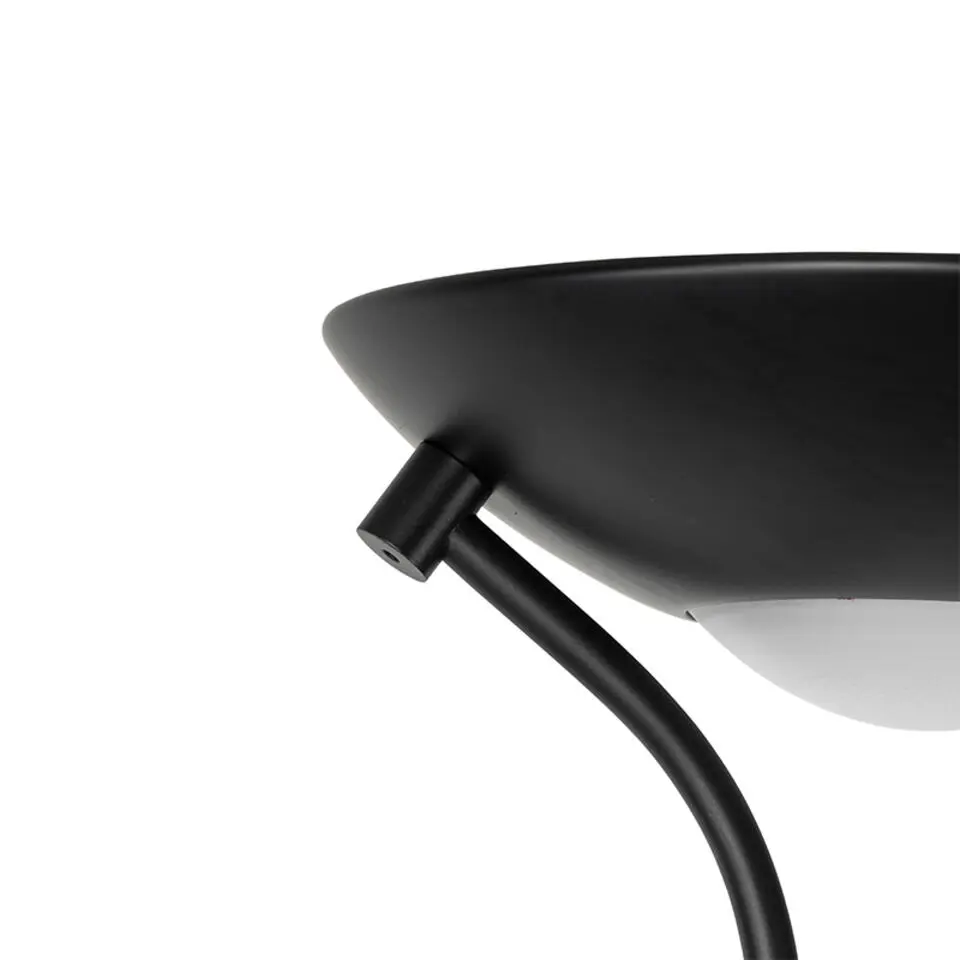 Qazqa vloerlampen diva zwart geïntegreerde led