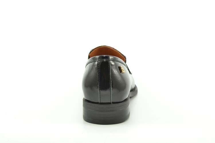 Babouche G-Merel-21 zwart combinatie [black/dk.brown leopardo]
