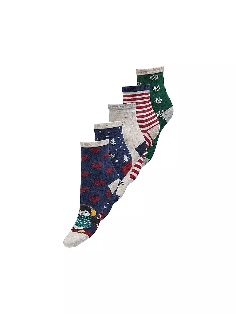 ONLY Socken ONLCHRISTMAS 5er Pkg. high risk red bunt