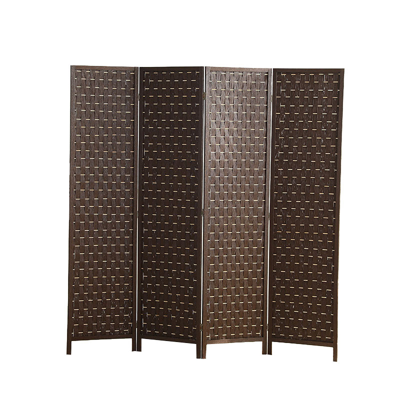 (180x200cm) Trennwand Home Raumtrenner Faltbarer Paravent - Braun
