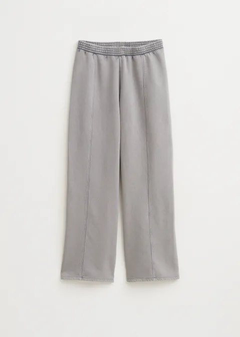 Sweatpants met wijde pijp grijs (GRS.L)