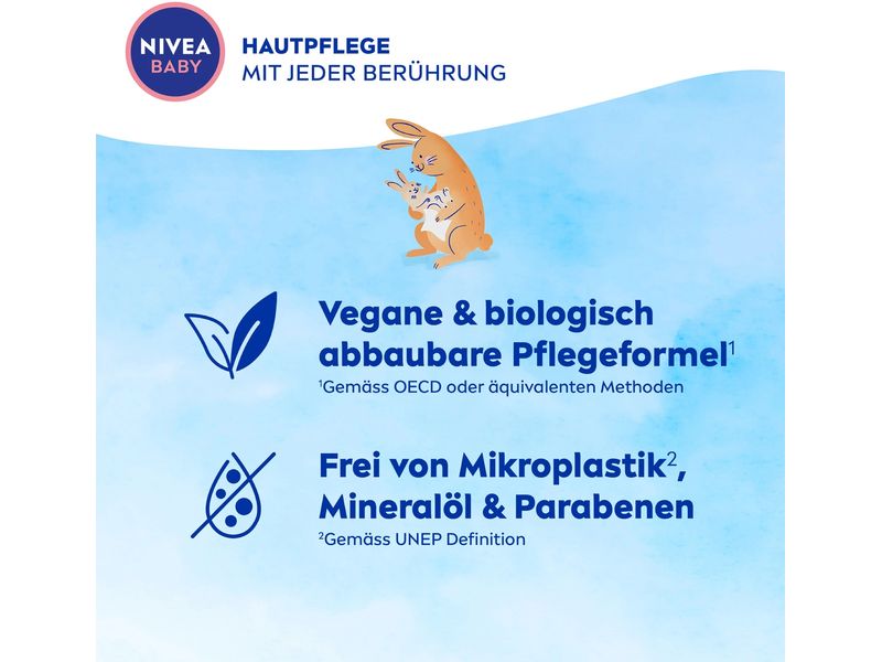 NIVEA BABY Feuchttücher Soft & Cream Trio 3 x 57 Stk. Feuchttücher reinigen sanft und sind besonders pflegend für die zarte Babyhaut