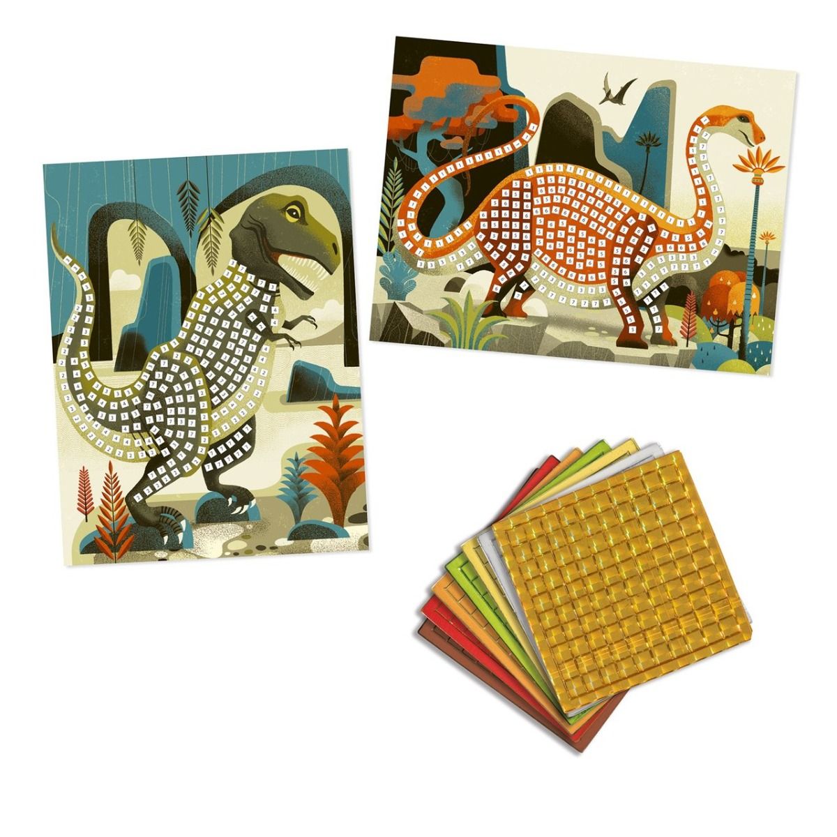 Jeu de mosaïque dinosaures Djeco
