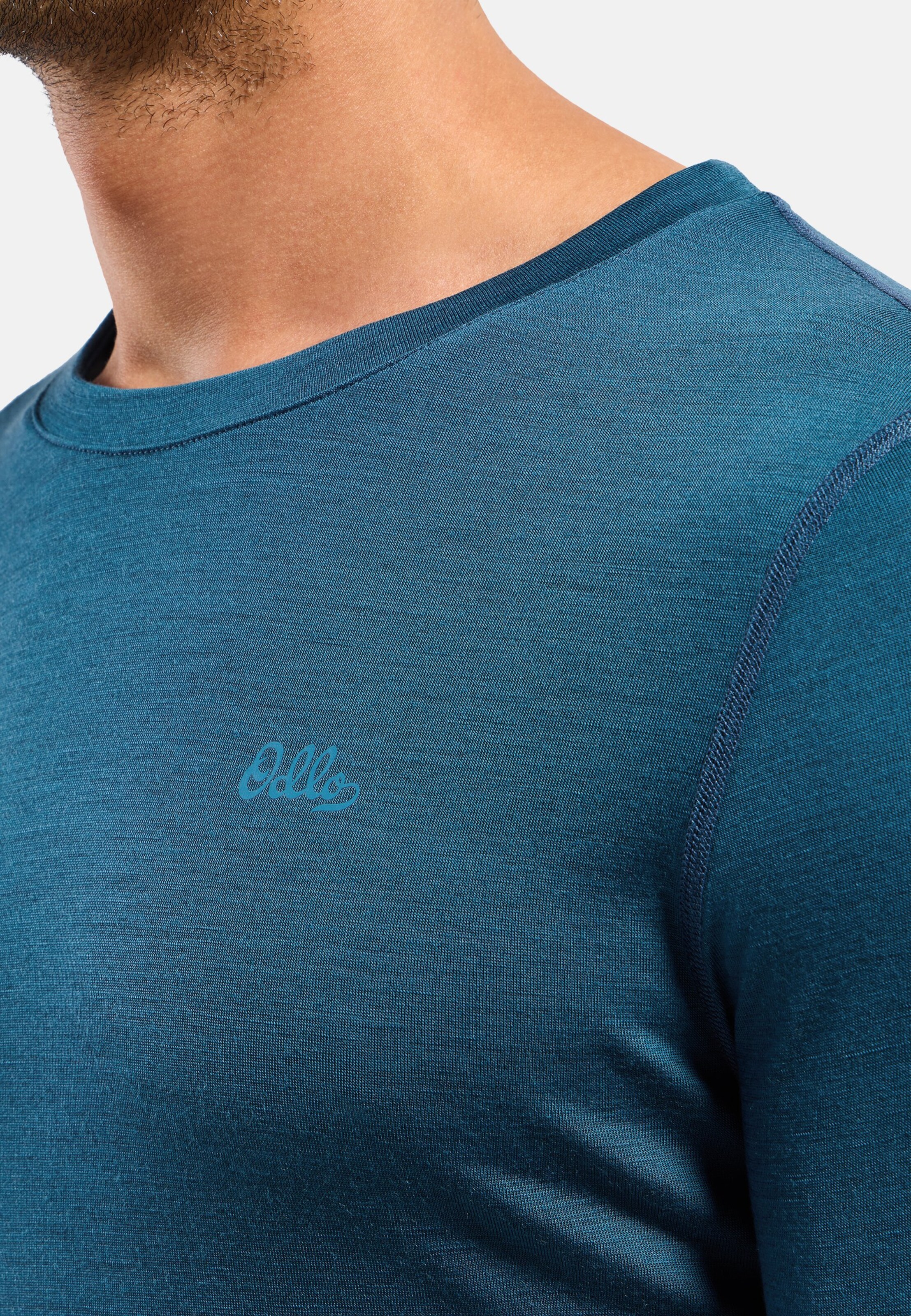 Natural Merino 200 Base layer Set in blue wing teal - blue ashes