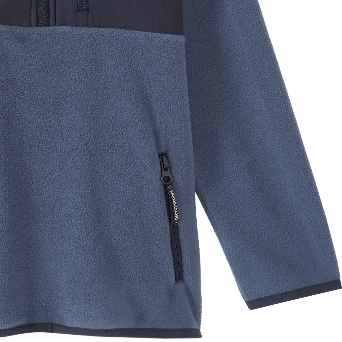 Topolino Kinder Fleecepullover mit Stehkragen blau