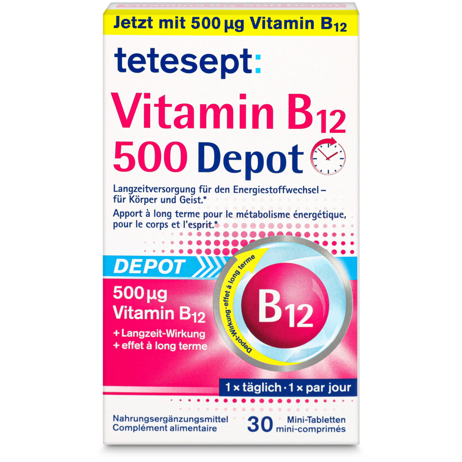tetesept Vitamin B12 Depot 500 30 Stück