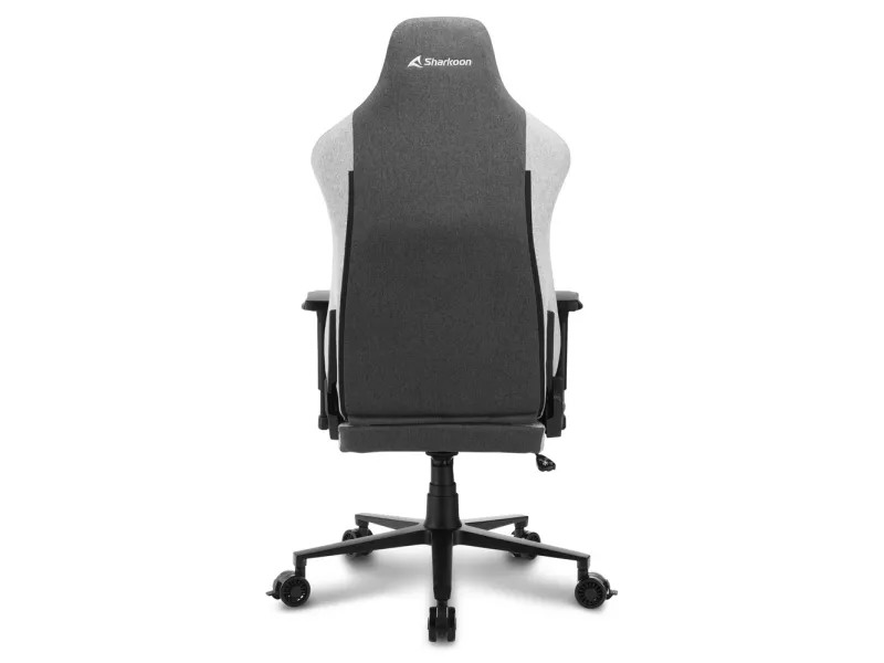 Sharkoon Skiller SGS30 - Spillestol - ergonomisk - høj ryg - armstøtter - T-formet - vippe - drejeled - tekstil, aluminiumlegering, højdensistets støbt skum, stålramme - grå, sort