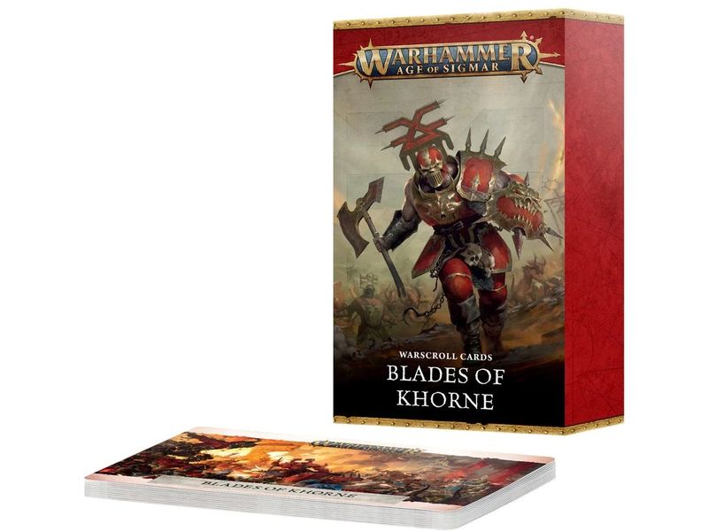 Games Workshop Datakarten Warhammer Age of Sigmar Blades Of Warscroll Cards: Blades of Khorne (Englisch)