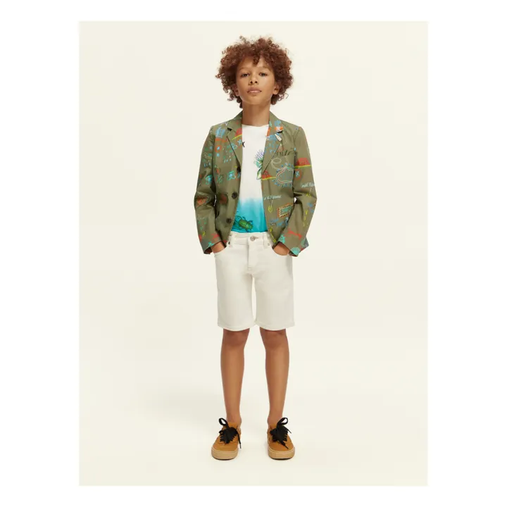 Scotch & Soda Short Strummer Slim Fit Garment | Blanc