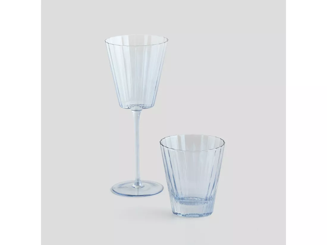 Verre Lelia gris moyen 10.5 x 9.5 x 5.8