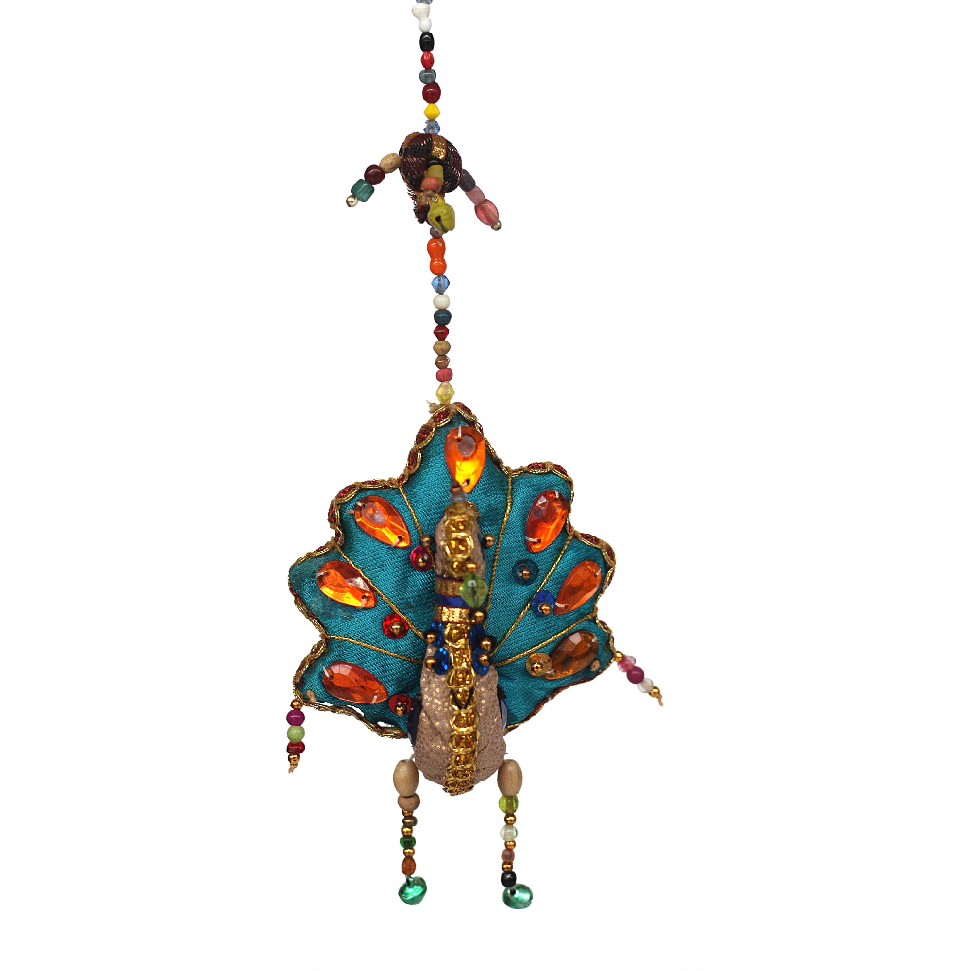 Pfau hängend, multicolor, H 18 cm, B 8 cm, L 8 cm günstig bestellen
