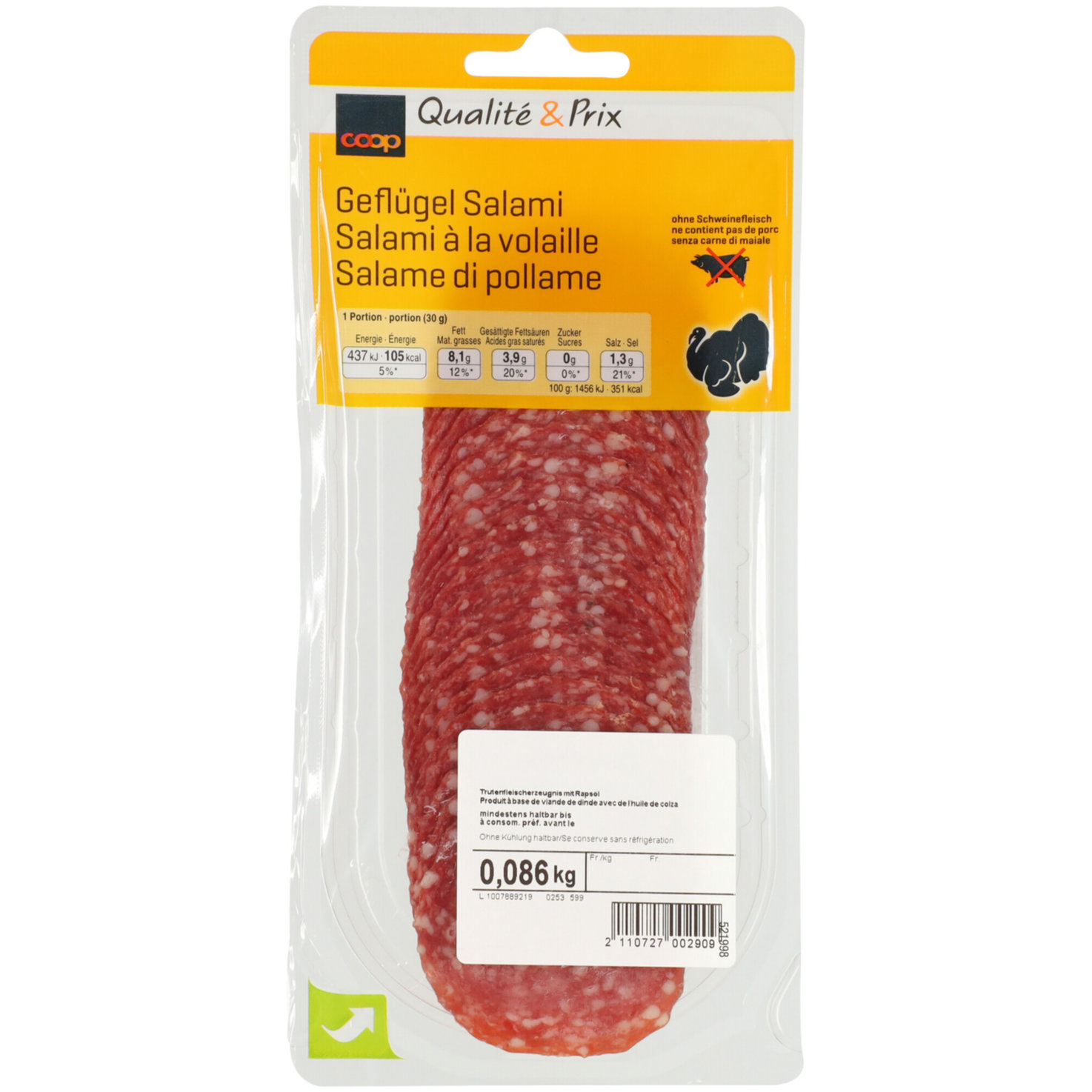 Geflügel Salami ca. 85g