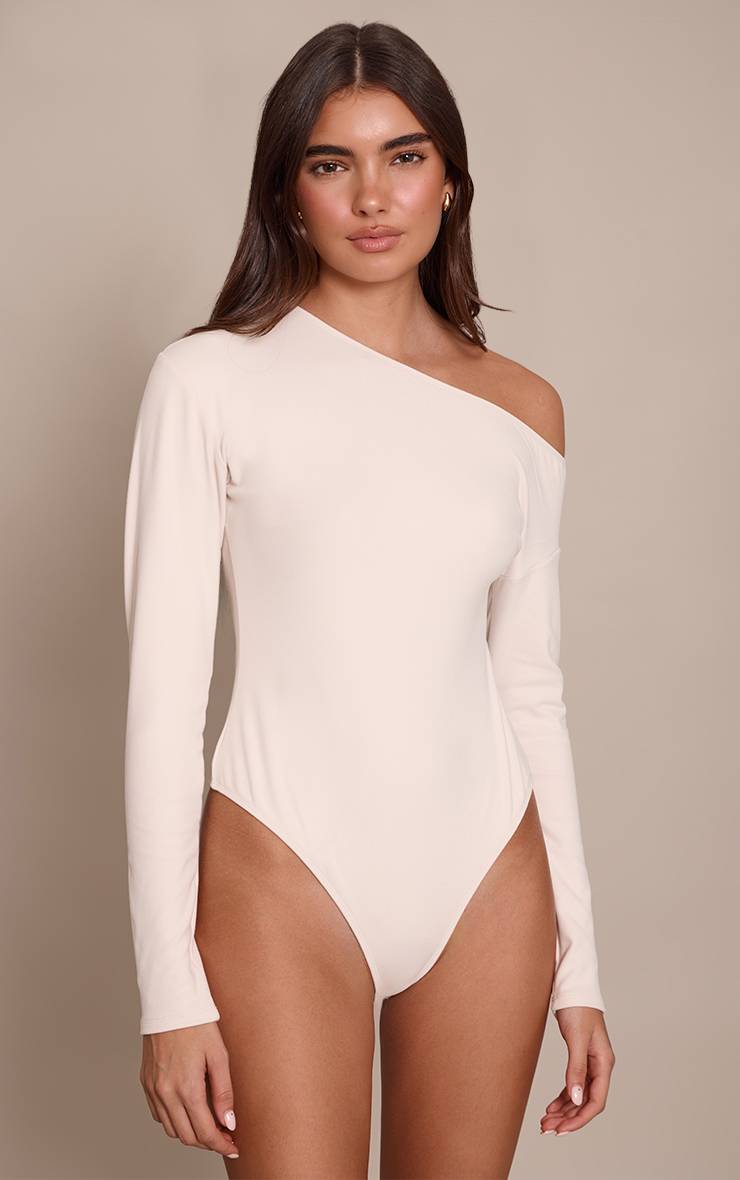 Crème Body À Manches Longues Asymétrique Ultra Doux