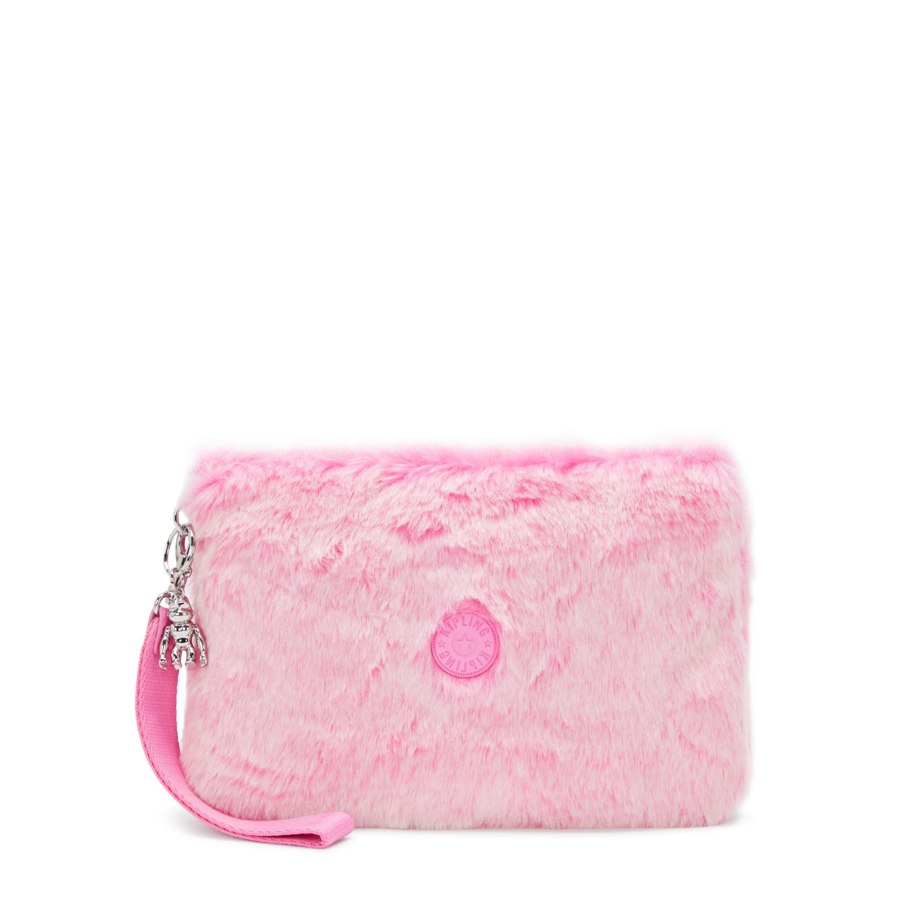 FANCY Grande pochette plate avec dragonne - Valentine Pink