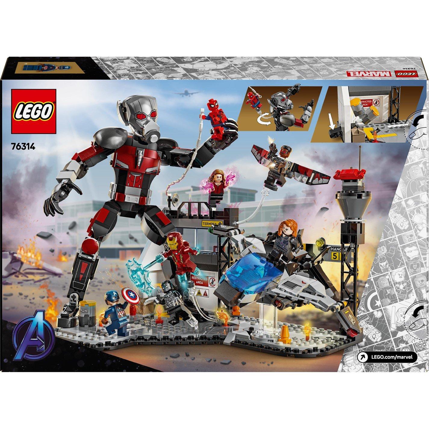 LEGO LEGO Marvel 76314 Captain America: Civil War Action Battle