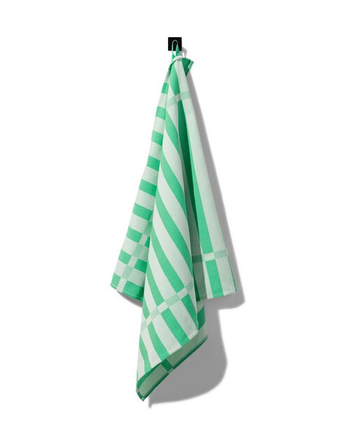 torchon 65x65 coton vert