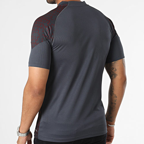 Maillot De Foot Slim Manchester City Training Gris Anthracite Bordeaux