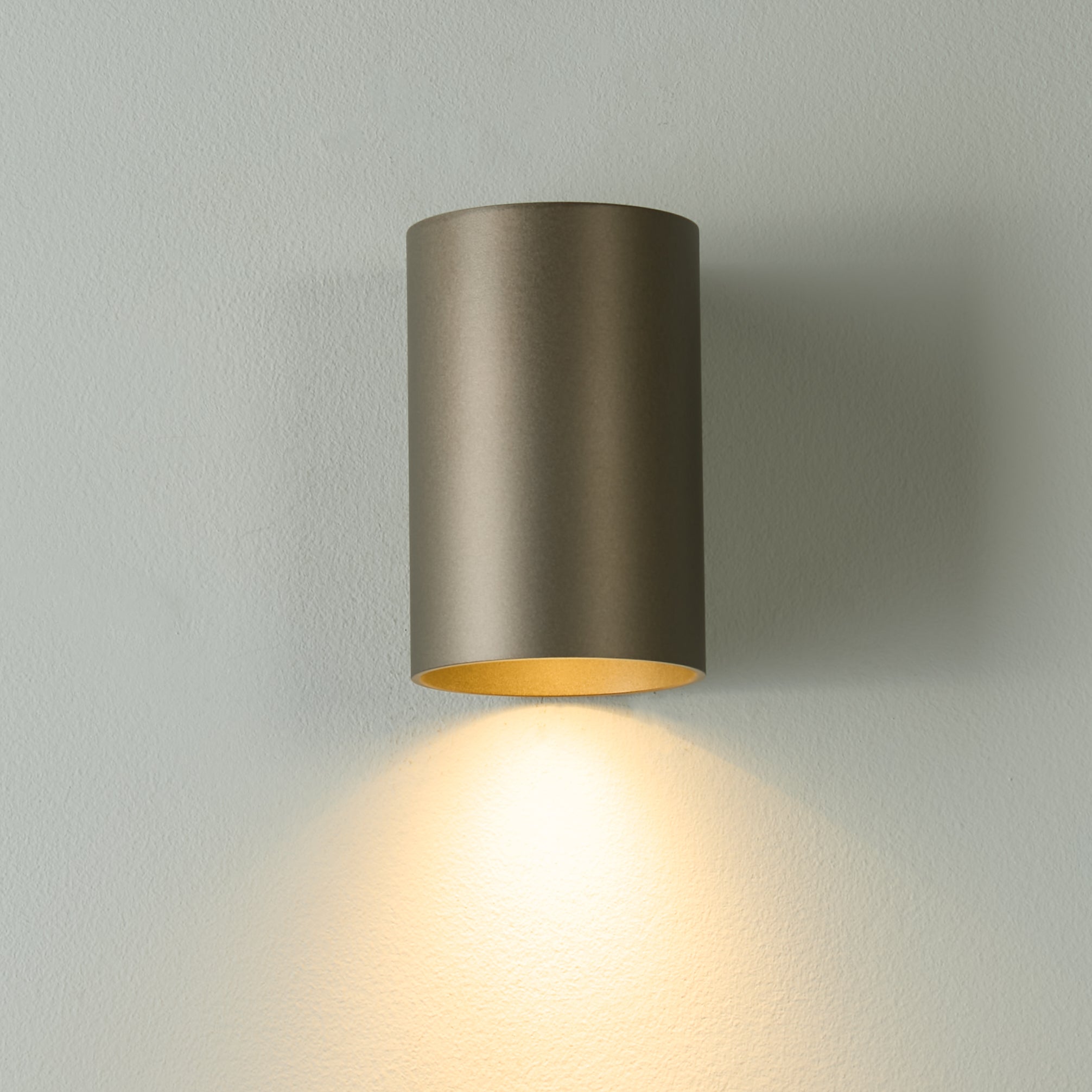 Searchlight Wall Wandlamp Cilinder - H 10 cm - Latte