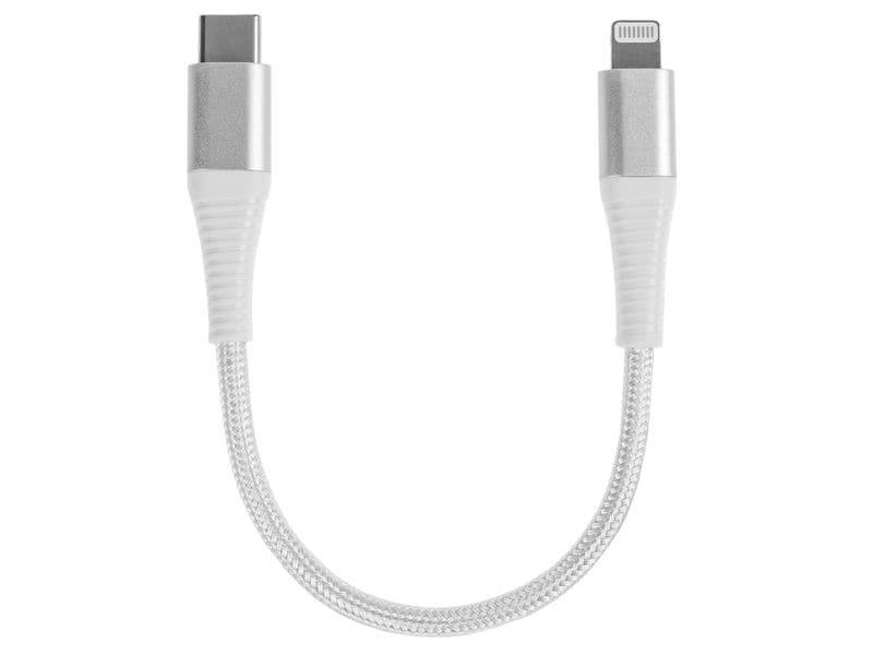 onit USB 2.0-Kabel MFi USB C - Lightning 0.1 m, Weiss Verbindungskabel für iPhone, iPad und iPod