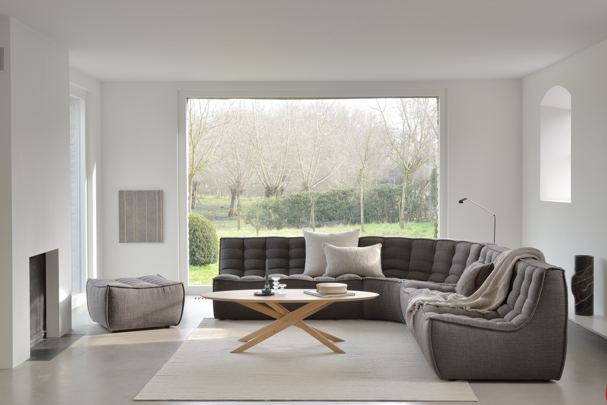 Sofa N701 2 seat - dark grey