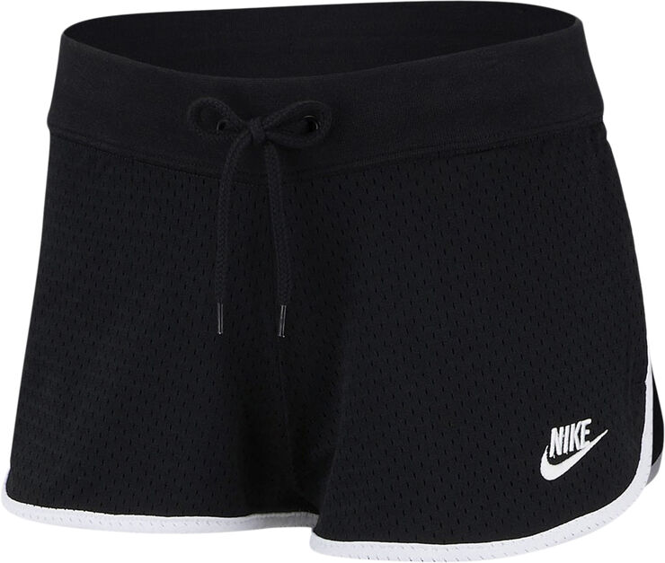 Nike sportswear heritage mesh short Black