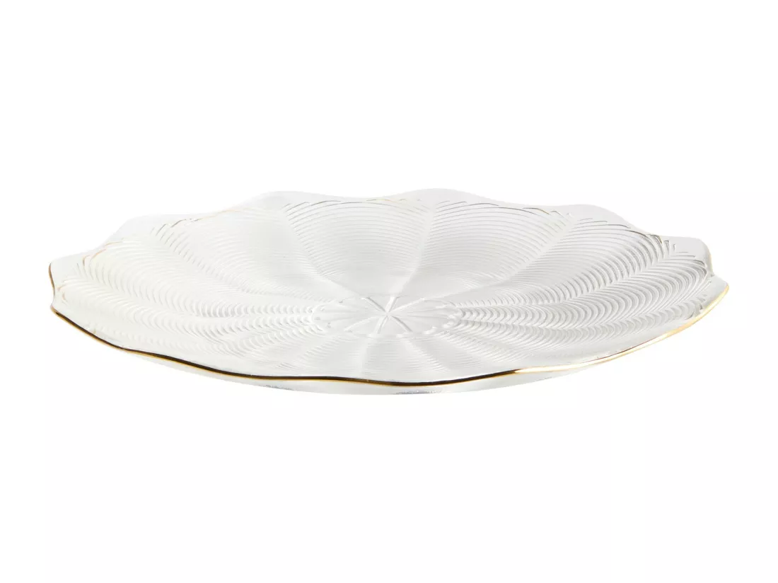 Assiette Plate Katania moyennement transparent 2.5 x 28