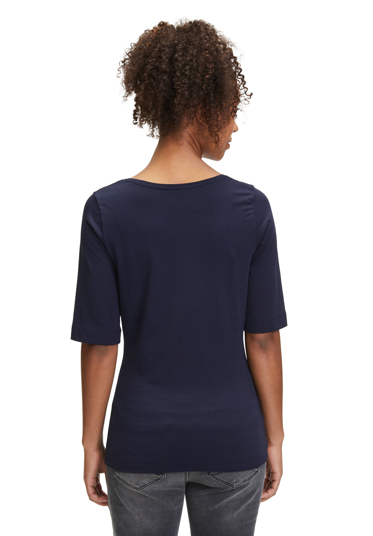 Cartoon| Damen Basic Shirt mit Rundhalsausschnitt