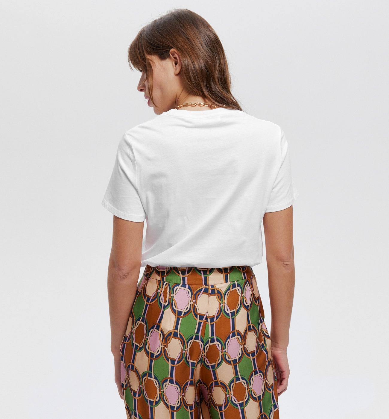 T-shirt uni manches courtes - Blanc