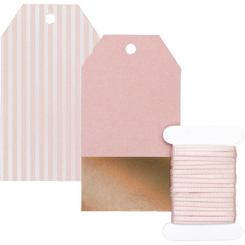 Stewo Geschenkanhänger-Set Paro, 2 Stück, hellrosa
