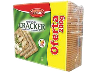 PACK CREAM CRAKER CUÉTARA INTEGRAL 200G LEVE 3 PAGUE 2