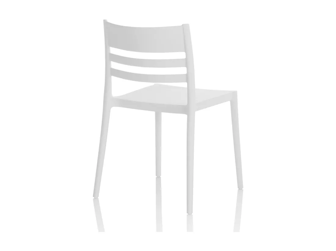 Set de 4 Chaises d’intérieur/extérieur SHYLA blanc