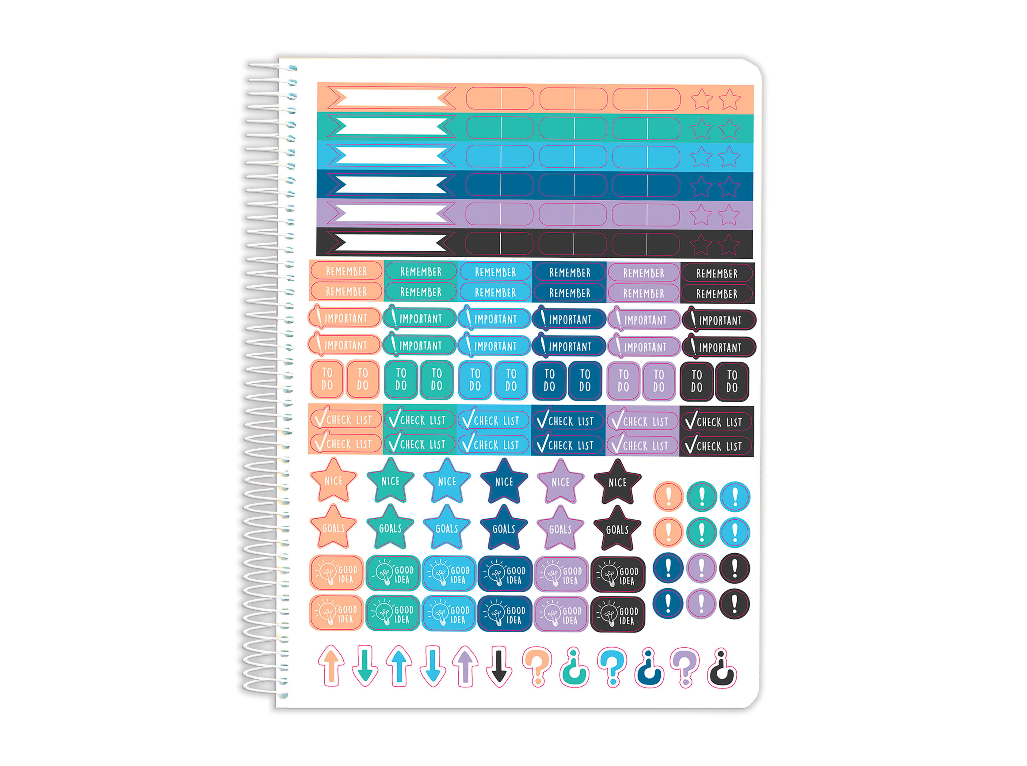 CADERNO ESPIRAL A4 PAUTADO PP OXFORD LIVE&GO PASTEL 80 FOLHAS CORES SORTIDAS