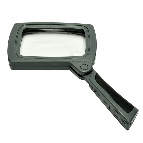 SUNDO Handlupe mit LED-Beleuchtung<br>1 Stück, rechteckig