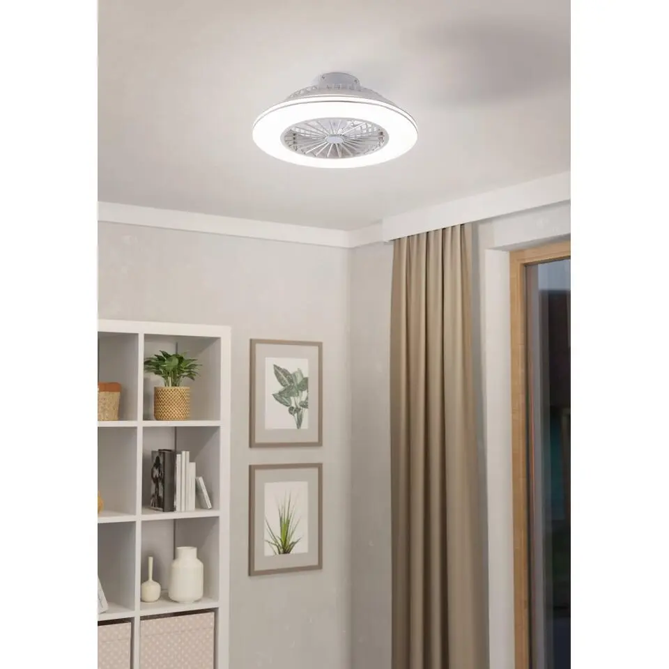 EGLO Lovisca Plafondlamp met ventilator - AC LED-CCT - Wit