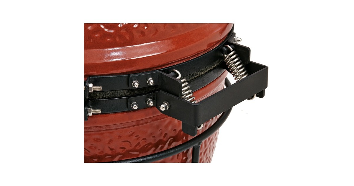 Kamado JoeJunior houtskoolbarbecue  (Rood/zwart, Ø 34 cm)