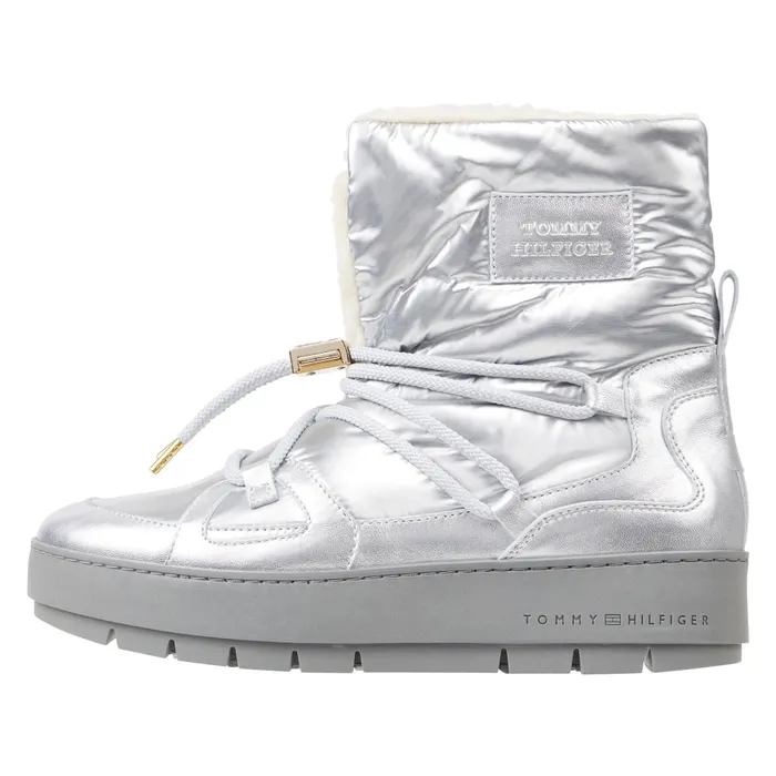 Tommy Hilfiger Essential Silver Snowboots Dames