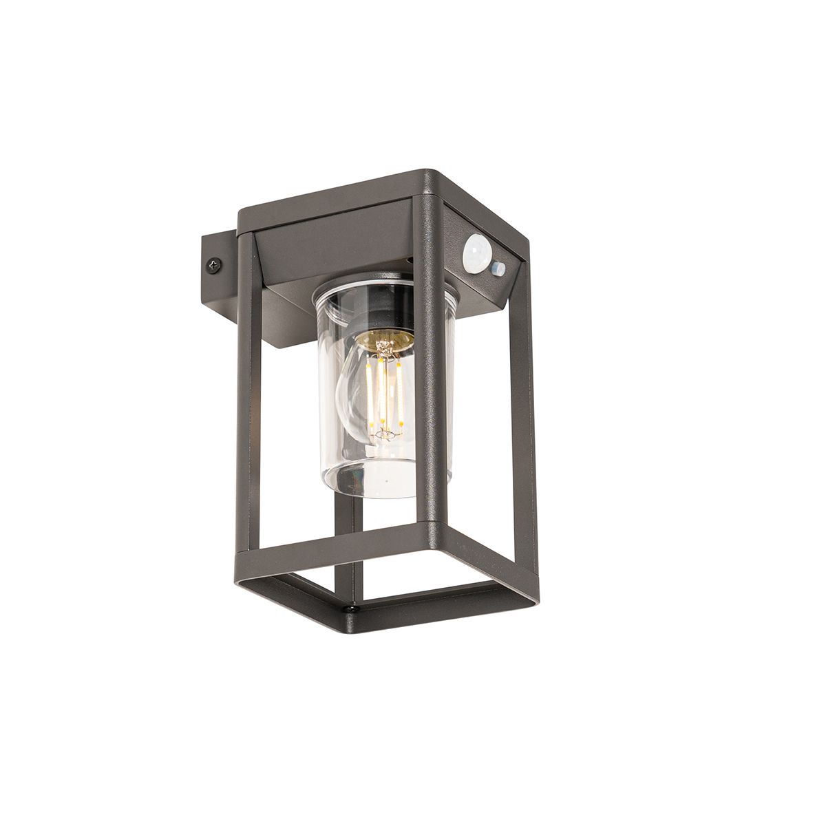 Buiten wandlamp donkergrijs incl. LED en dimlicht op solar - Sonne
