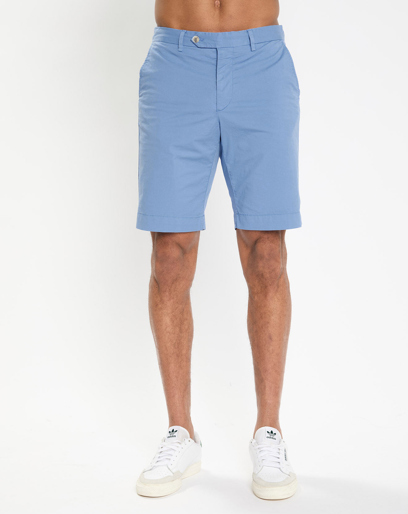 Hackett London Bermuda en Twill Regular Fit uni bleu ciel