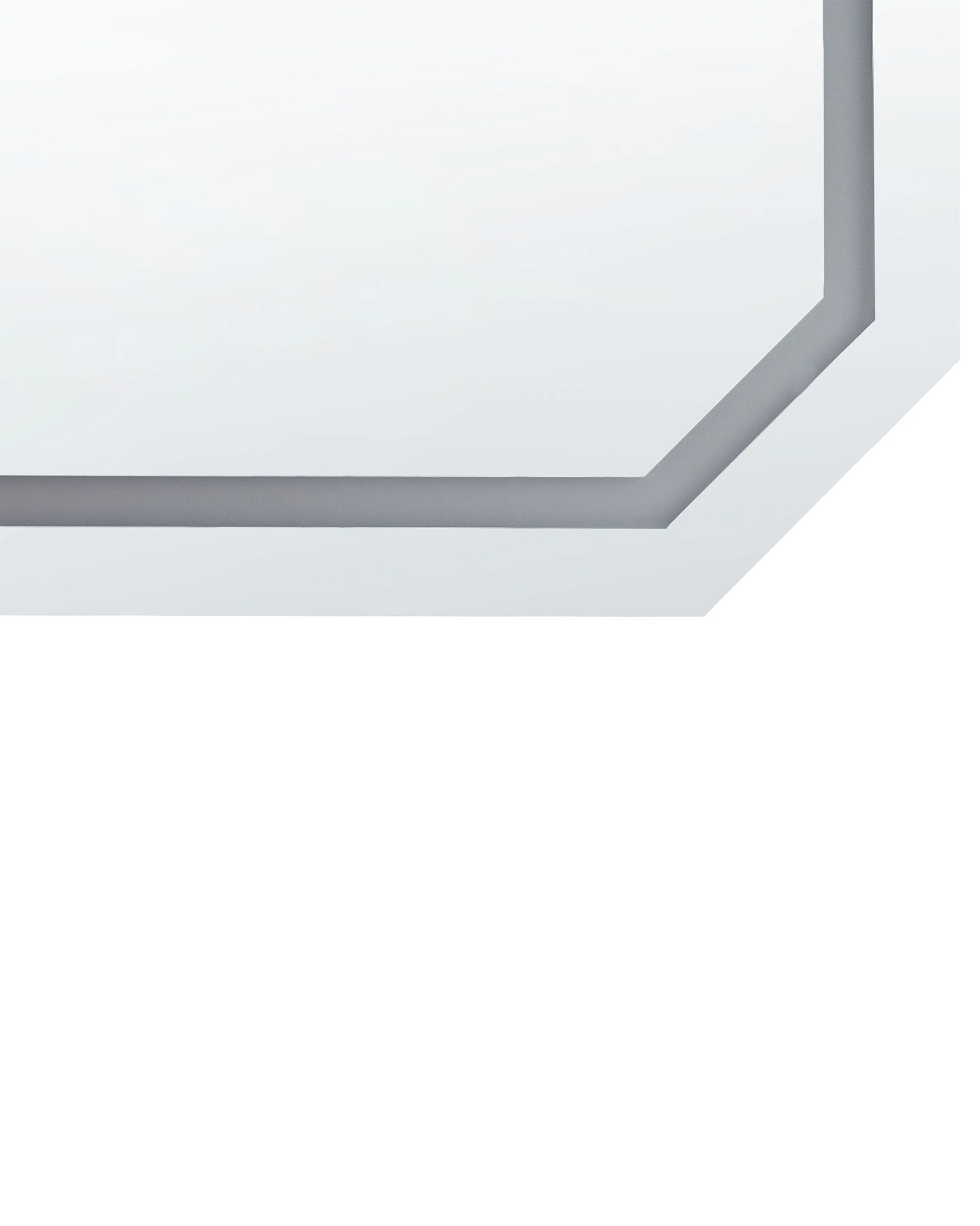 LED badkamerspiegel LOCMARIAQUER 120 cm 60 cm Zilver