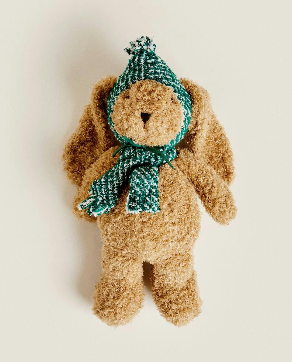 COELHO DE PELÚCIA GRANDE DE NATAL PARA CRIANÇAS