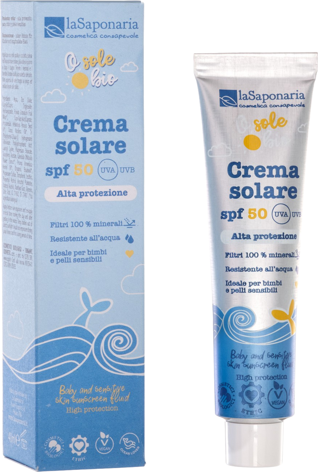La Saponaria  osolebio Sonnencreme LSF 50, 40 ml