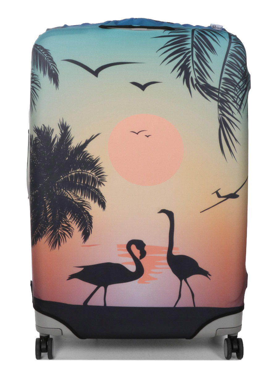 Housse de valise Periea Sunset Flamingos XL