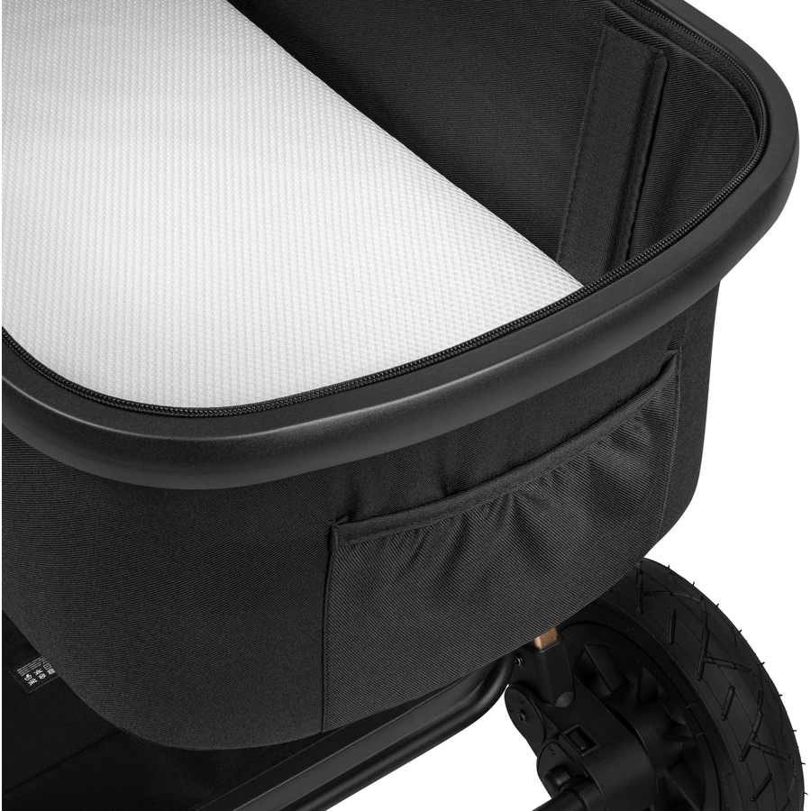 lionelo Kombikinderwagen Amber 3 in 1 Black Onyx