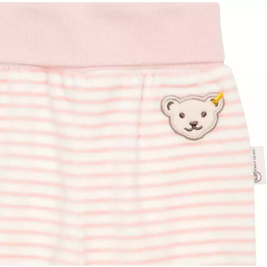 Steiff Jogginghose GOTS silver pink