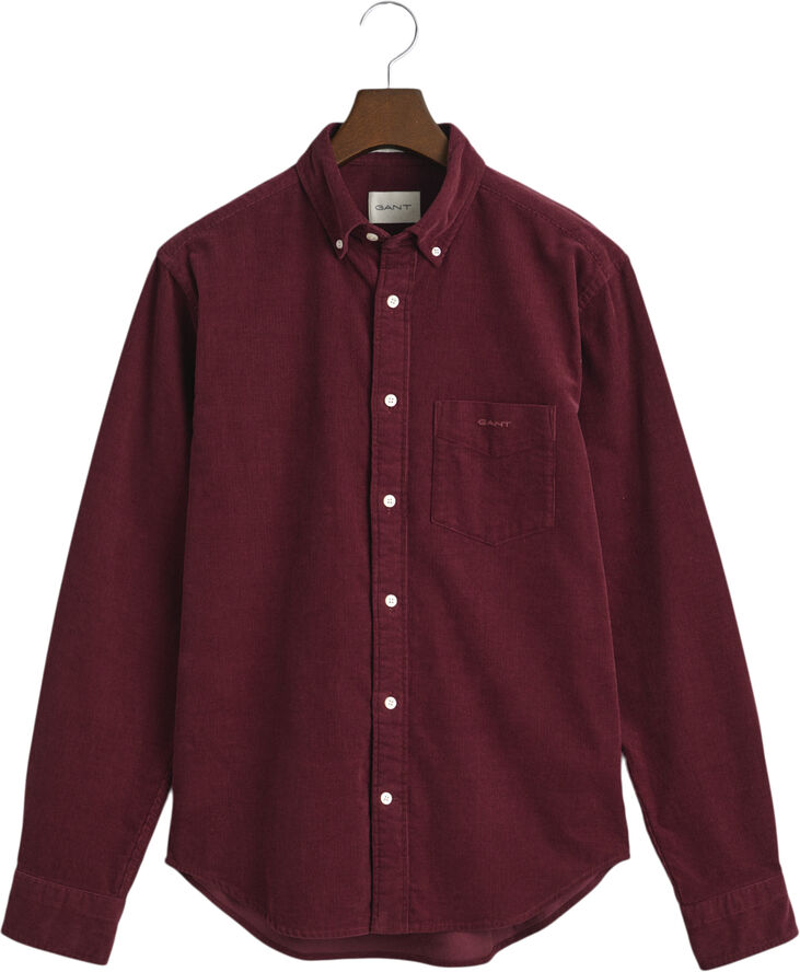Gant REG UT CORDUROY SHIRT Wine red