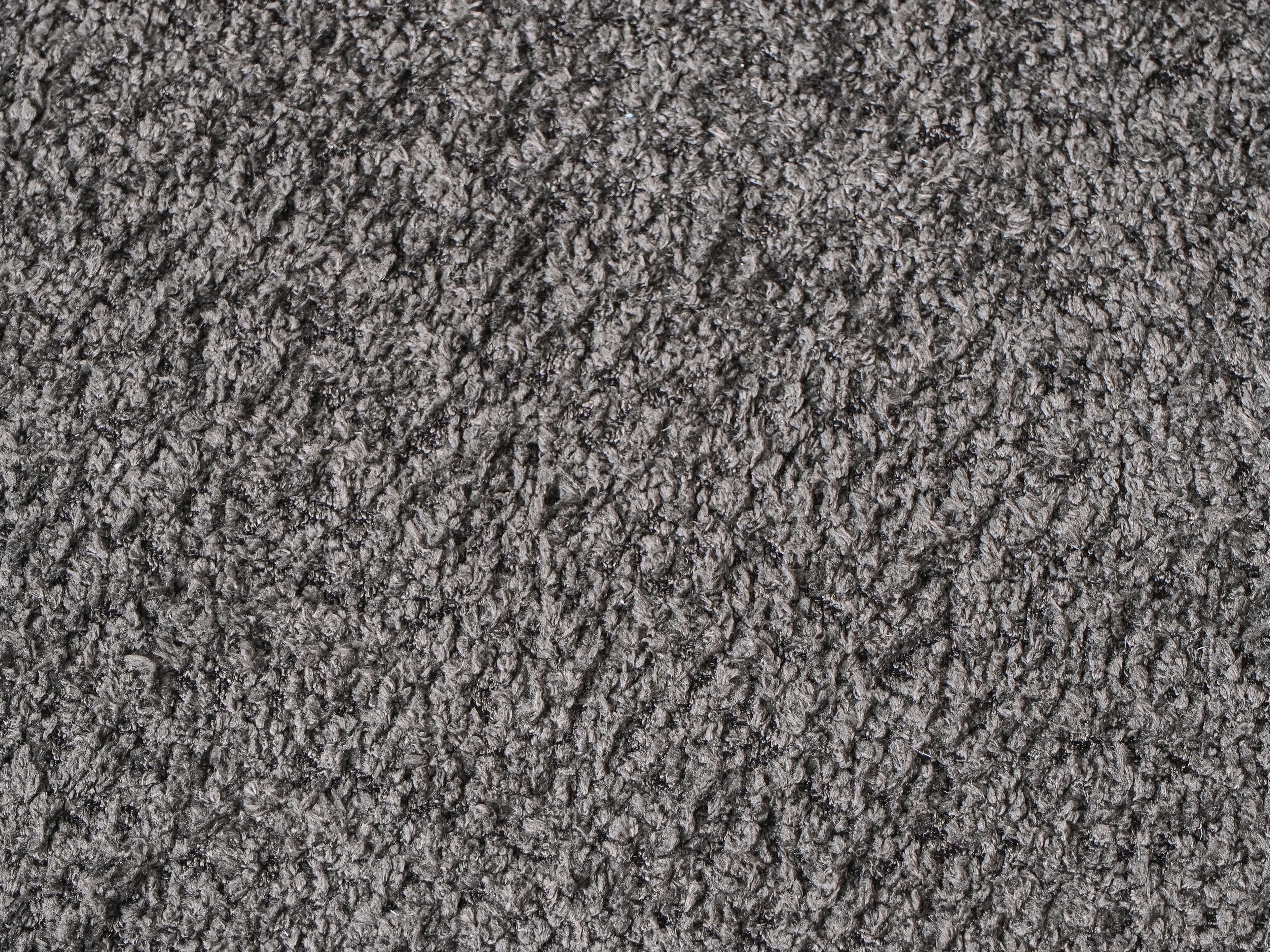 Poef SCOTIA Chenille Donkergrijs