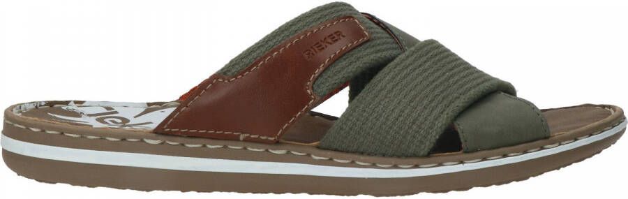 Rieker NU 21% KORTING Slippers met logo opschrift aan de binnenzool