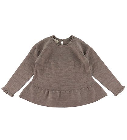 Copenhagen Colors Bluse - Strick - Wolle - Natural Melange