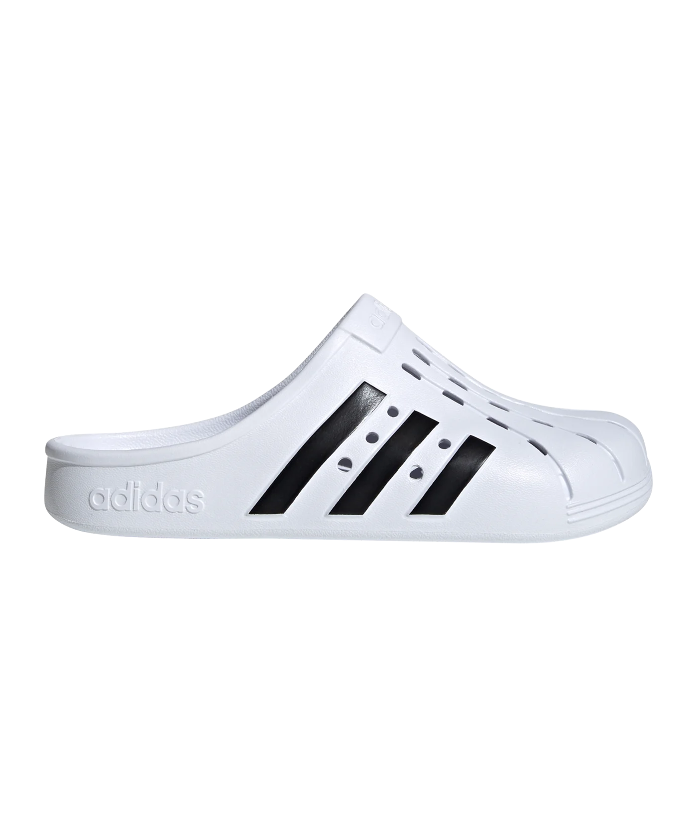 adidas Adilette Clog Badelatsche Weiss